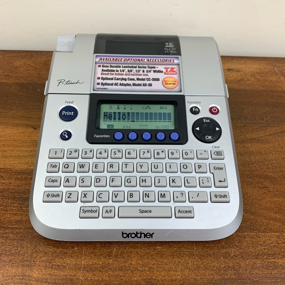 Brother P-Touch PT-1830 Label Thermal Printer Office Home Tested Works NO CORD